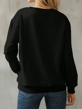 Cat Round Neck Long Sleeve Sweatshirt Woman Sweatshirts