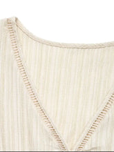 Decorative Button V-Neck Sleeveless Midi Tank Dress Casual Dresses