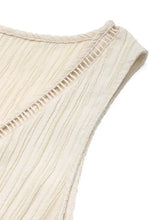 Decorative Button V-Neck Sleeveless Midi Tank Dress Casual Dresses