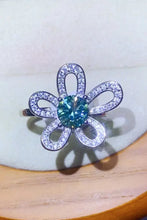 1 Carat Moissanite Flower Shape Open Ring Rings