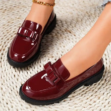 Round Toe Platform Loafer Woman Loafers