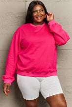 Full Size Round Neck Long Sleeve Sweatshirt Woman Sweatshirts