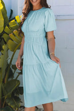 Round Neck Half Sleeve Dress Casual Dresses