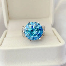 10 Carat Moissanite 925 Sterling Silver Ring Fine Jewelry