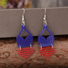 US Flag Pattern Acrylic Earrings Earrings