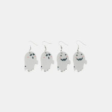 2 Piece Alloy Acrylic Ghost Dangle Earrings White One Size Earrings