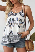 Bohemian Fashion Print Spaghetti Straps Loose Tank Tanks & Camis