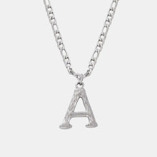 Titanium Steel Letter Pendant Necklace Style A One Size Fashion Jewelry