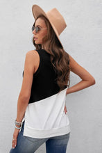 Contrast Round Neck Tank Top Tanks & Camis