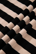 Stripe Casual Round Neck Tee Dress with Pockets Casual Dresses