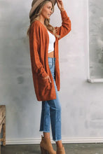 Open Front Textured Cardigan with Pockets Woman Outerwear