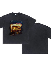 Men's Graphic Round Neck Half Sleeve T-Shirt Mens Tops