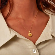 Sunflower Shape 18K Gold-Plated Pendant Necklace Necklaces