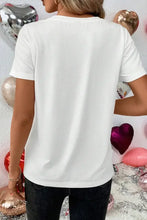 XOXO Lip Graphic Round Neck T-Shirt Woman T Shirts