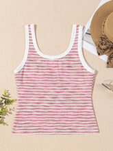 Striped Scoop Neck Tank Top Tanks & Camis