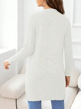Open Front Long Sleeve Cardigan Woman Outerwear