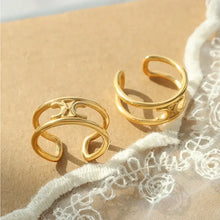 Titanium Steel Double-Layered Ring Rings