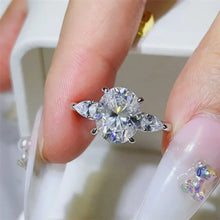 3 Carat Moissanite 925 Sterling Silver Ring Fine Jewelry