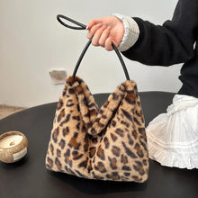 Leopard Furry Shoulder Bag Shoulder Bags