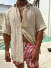 Men's Plus Size Raw Hem Button Down Collared Neck Shirt Khaki Mens Tops