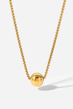 18K Gold-Plated Round Shape Pendant Necklace Gold One Size Necklaces