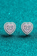 Moissanite Heart-Shaped Stud Earrings Earrings