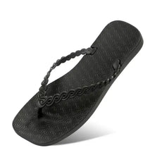 Braided Strap Beach Toe Post Slippers Woman Slippers