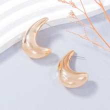 Alloy Rhinestone C-Hoop Earrings Earrings