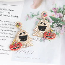 Ghost Rhinestone Alloy Earrings Earrings