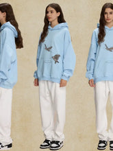 Men's Graphic Long Sleeve Hoodie with Kangaroo Pocket Mens Tops