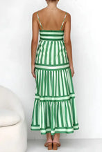 Striped Tiered Maxi Cami Dress Casual Dresses