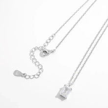 925 Sterling Silver Zircon Pendant Necklace Necklaces