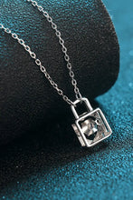 Adored Moissanite Lock Pendant Necklace Necklaces