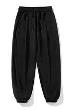 Men's Plus Size Drawstring Loose Fit Pants Black Woman Sweatpants