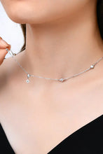 Moissanite 925 Sterling Silver Necklace Silver One Size Necklaces