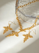 18K Gold-Plated Stainless Steel Cross Necklace Fashion Jewelry