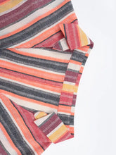 Striped Surplice Short Sleeve Dress Casual Dresses