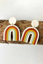 Rainbow Shape Dangle Earrings Ivory One Size Earrings