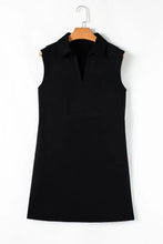 Notched Sleeveless Mini Dress Casual Dresses