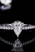 1 Carat Moissanite 925 Sterling Silver Side Stone Ring Rings