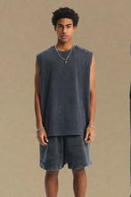 Men's Round Neck Solid Color Tank Black Mens Tops