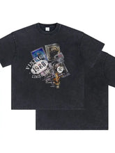 Men's Graphic Round Neck Half Sleeve T-Shirt Mens Tops