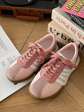 Striped Lace Up Sneakers Woman Sneakers