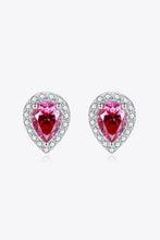 2 Carat Moissanite Teardrop Stud Earrings in Rose Rose One Size Earrings