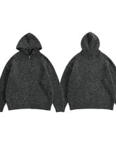 Men's Hooded Zip Up Knit Cardigan Cardigans