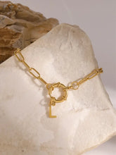 18K Gold-Plated Stainless Steel Letter L Bracelet Bracelets