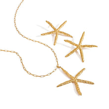 Starfish Pendant Necklace and Earrings Jewelry Set Fashion Jewelry