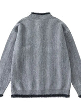 Men's Zip-Up Cardigan with Contrast Trim Cardigans