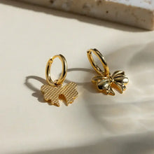 18K Gold-Plated Bow Earrings Earrings