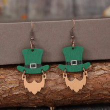 Wooden Hat Shape Dangle Earrings Earrings